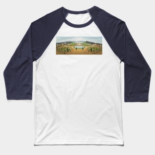 Versailles Gardens Panorama Baseball T-Shirt